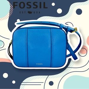 Fossil Gemma Camera Bag in Cerulean